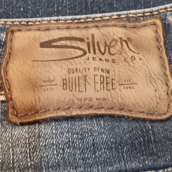 Silver Jeans Co. 'Sam' plus size women's distressed boyfriend jeans sz 24 - Picture 13 of 16